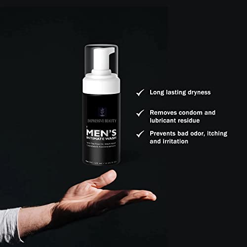Impressive Beauty Intimate Wash for Men Natural Organic with Tea Tree Oil | pH Balanced Foam Cleansing Impressive SmileAu supplements