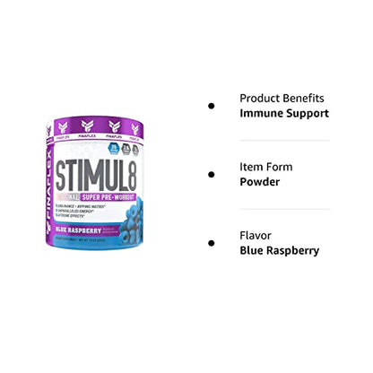 FINAFLEX STIMUL8 Original Super Pre-Workout, Blue Raspberry - Energy, Strength FINAFLEXUS supplements