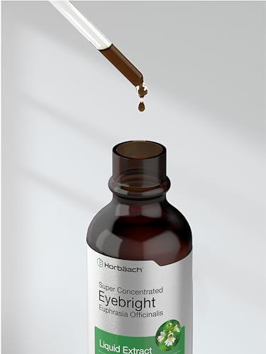 Eyebright Herb Supplement | 2 fl oz | Alcohol Free Drops | Super Concentrated Liquid HorbäachUS supplements