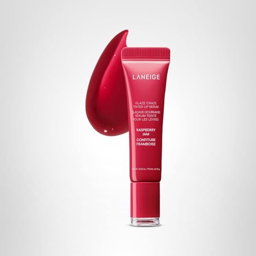 LANEIGE Glaze Craze Tinted Lip Serum, Raspberry Jam: Hydrating Lip Serum for Glossy, Nourished Lips with Plumping Polypeptides LANEIGEAu supplements