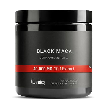 40,000mg Pure Black Maca Root Extract - Ultra Concentrated 20:1 Single Origin Wildcrafted ToniiqUS supplements
