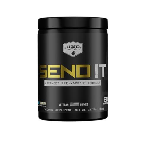 UXO Send IT Preworkout (Blue Hawaiian Flavor) UXO SupplementsUS supplements