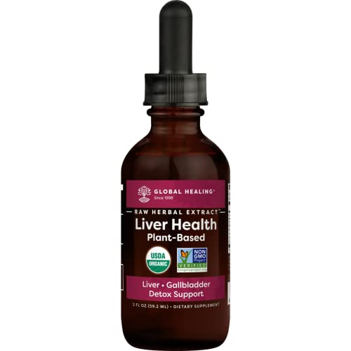 Global Healing Liver Health - Natural Vegan Liquid Drops Supplement Supports Liver Global Healing CenterAu supplements