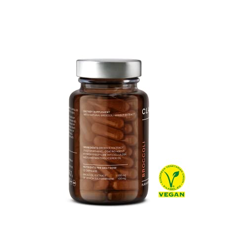 Broccoli Sprout Extract - 100mg Sulforaphane per Serving - Vegan - Antioxidant Supple CLAVUS supplements