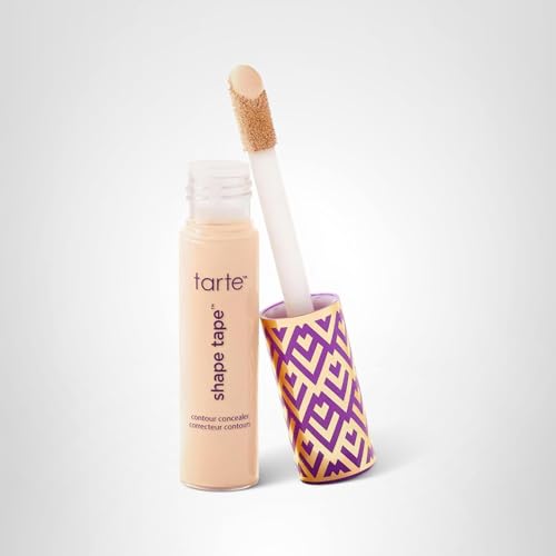tarte Shape Tape Concealer – Full-Coverage Creaseless Soft Matte Finish, Brightening Under-Eye & Face Makeup, 16hr Longwear, Vegan & Cruelty-Free, Full Size, 16N fair-Light Neutral tarteAu supplements
