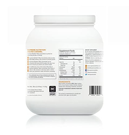 Supreme Nutrition Whey Protein Concentrate | 1.12kg - 28 Servings | Lean Muscle Supreme NutritionUS supplements
