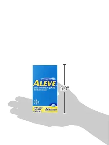 Aleve Caplets, Naproxen Sodium 220 mg (NSAID), Pain Reliever/Fever Reducer, #1 Orthopedic Surgeon Recommended, 270 Count AleveAu supplements