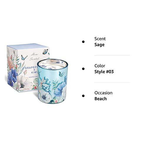 Grapefruit & Kiwi Scented Candles for Home Aromatherapy Candle Gifts for Women, Long Lasting Glass BrifulAu supplements