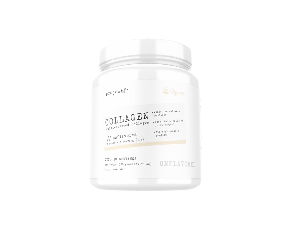 Project #1 Nutrition Multi-Sourced Collagen Powder | Grass-Fed Peptides for Skin, Hair Project #1US supplements