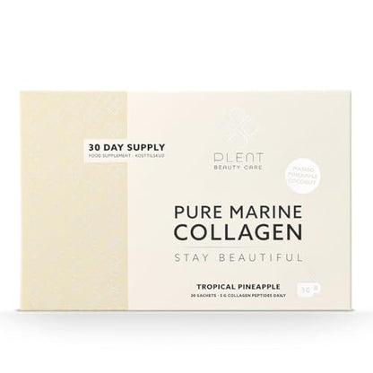 Plent Pure Marine Collagen Tropical Pineapple - Stay Beautiful - 5G Collagen Peptides Daily PlentUS supplements