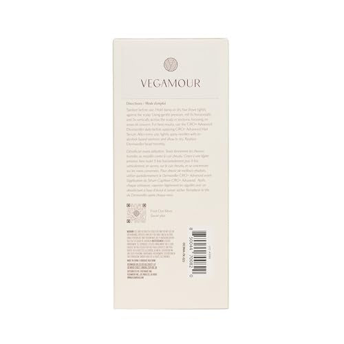 VEGAMOUR GRO+ Advanced Dermaroller | 1,200 Microneedle 0.25mm Scalp Tool | Gently Exfoliates the Scalp | Wide Head for Maximum Coverage VEGAMOURAu supplements
