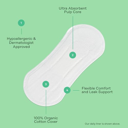 The Honey Pot Company - Non-Herbal Everyday Panty Liners - Organic Pads for Women - Cotton Cover The Honey Pot CompanyAu supplements