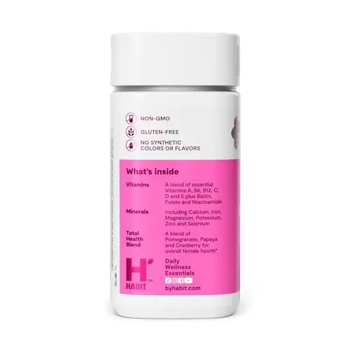 Habit Womens Multi Supplement 2 Pack (120 Capsules) - New Look, Supports General Health & Wellness, 23 Essential Vitamins and Minerals H' HabitAu supplements