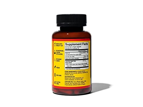 Bragg Apple Cider Vinegar Capsules - Vitamin D3 & Zinc - 750mg of Acetic Acid – Immune BraggUS supplements