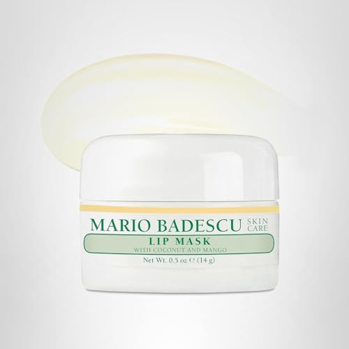 Mario Badescu Lip Mask with Coconut and Mango for All Skin Types, Overnight Lip Treatment Enriched With Skin Softening Coconut Oil, Sunflower Seed Oil and Hydrating Shea Butter, 0.5 Ounces Mario BadescuAu supplements