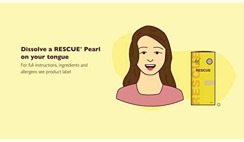 Bach RESCUE PEARLS, Natural Orange Vanilla Flavor, Natural Stress Relief, Homeopathic Flower Essence RESCUEAu supplements