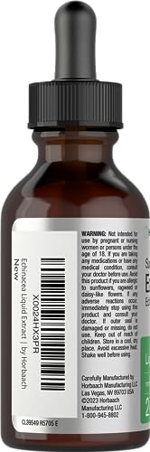 Echinacea Drops Liquid Extract | 2 fl oz | Super Concentrated Tincture | Alcohol Free HorbäachAu supplements