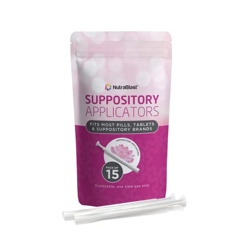 NutraBlast Disposable Vaginal Suppository Applicators (15-Pack) - Fits Most Brands, Pills NutraBlastAu supplements