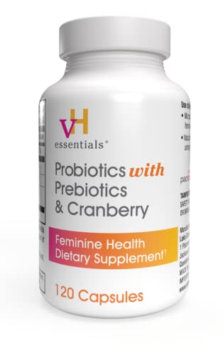 vH essentials Probiotics with Prebiotics and Cranberry Feminine Health Supplement - 120 Capsules vH essentialsAu supplements