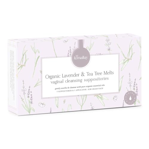Femallay Organic Lavender and Tea Tree Oil Vaginal Cleansing Suppositories for Hygiene FemallayAu supplements