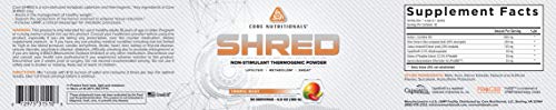 Core Nutritionals Platinum Shred Non-Stimulant, Fat Burning, Thermogenic Powder with 1G Core NutritionalsAu supplements
