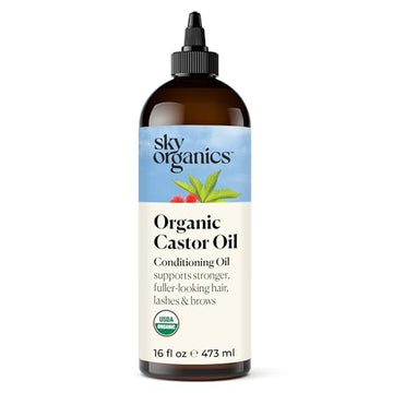 Sky Organics Organic Castor Oil (16 oz) USDA Certified Organic, 100% Pure, Cold Pressed Sky OrganicsAu supplements