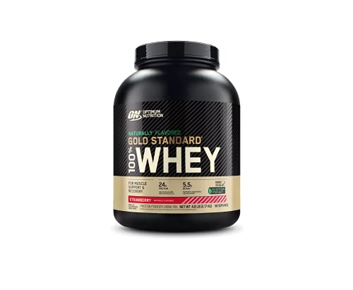 Optimum Nutrition Gold Standard 100% Whey Protein Powder, Naturally Flavored Strawberry Optimum NutritionUS supplements