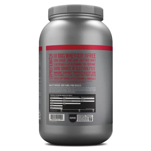 Isopure Protein Powder, Zero Carb Whey Isolate with Vitamin C & Zinc for Immune Support IsopureUS supplements