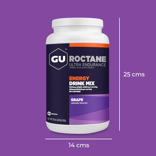 GU Energy Roctane Ultra Endurance Energy Drink Mix, 3.44-Pound Jar, Grap GU EnergyUS supplements
