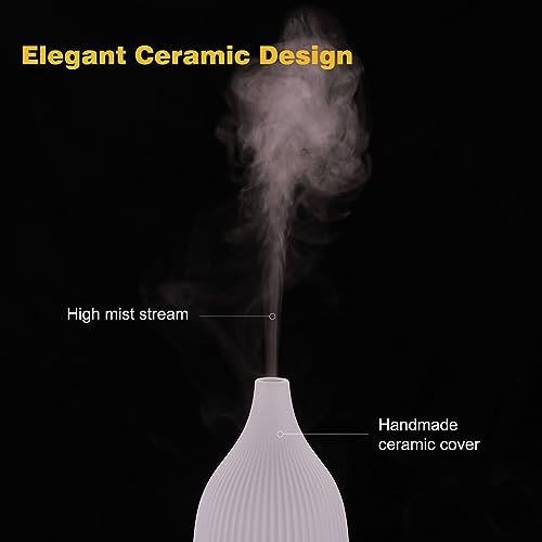 Coolego Ceramic Diffuser, 100ml Essential Oil Diffuser Ultrasonic Cool Mist Aromatherapy Diffuser CoolegoAu supplements