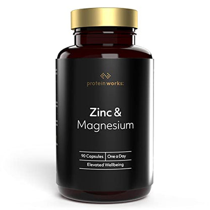 Protein Works - Zinc & Magnesium Supplement Tablets |Added Vitamin B6 | Combats Tiredness & Fatigue Protein WorksUS supplements