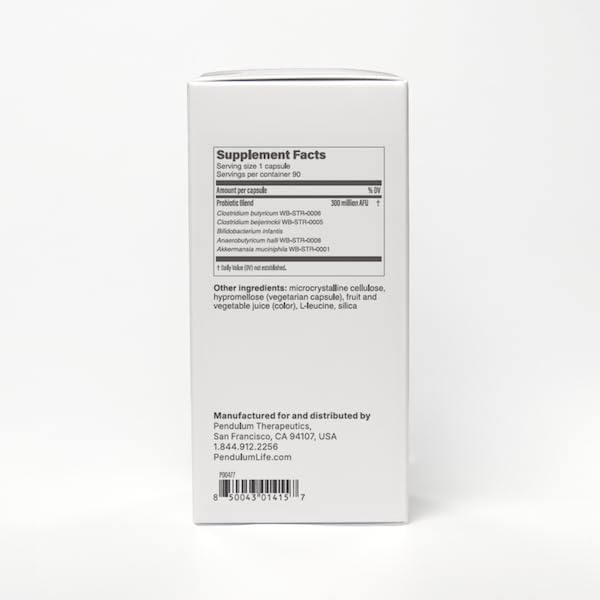 Pendulum Metabolic Daily - Multi-Strain Probiotic with Akkermansia muciniphila to Support Metabolism and Sustain Energy Levels - for Women and Men - 90 Capsules (1 Pack) PendulumUS supplements