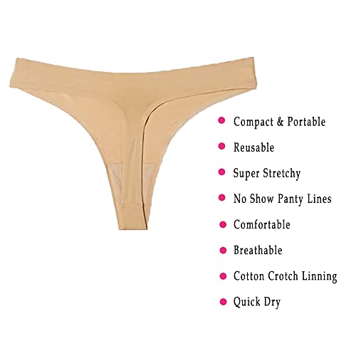 to-Go Panty Kit Includes 4 Items Seamless Thong Underwear Fresh Wipe Pantyliner & Washbag Travel Panty FreshAu supplements