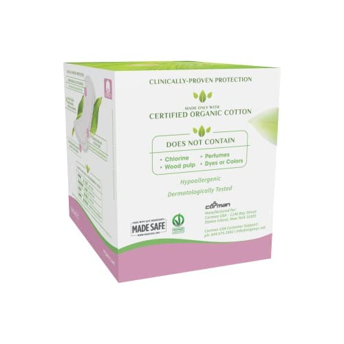Organyc 100% Certified Organic Cotton Folded Panty Liner, Ultra Thin, Light Flow, 24 Count OrganycAu supplements