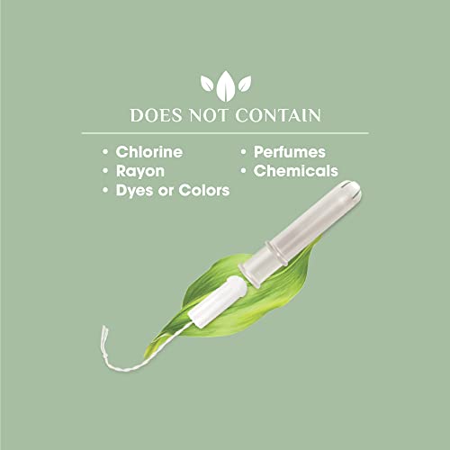 Organyc 100% Certified Organic Cotton Tampons, Plant-Based Eco-Applicator, Regular Flow, 16 Count OrganycAu supplements