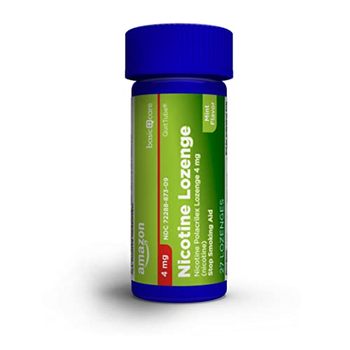 Amazon Basic Care Nicotine Polacrilex Lozenges, 4 mg, Mint Flavor Amazon Basic CareAu supplements