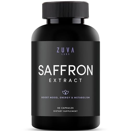 Saffron Supplements - 100% Pure Saffron Extract Mood Enhancer for Women and Men ZuvaLabsUS supplements