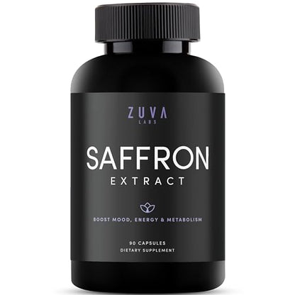 Saffron Supplements - 100% Pure Saffron Extract Mood Enhancer for Women and Men ZuvaLabsUS supplements