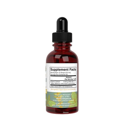 MaryRuth Organics Lemon Balm Leaf Liquid Extract | Mood Support | Relaxation | Calming | Nervine Herbal | Lemon Balm Tincture | USDA Organic | Vegan | Non-GMO | Gluten Free | 1 Fl Oz MARYRUTH'SUS supplements