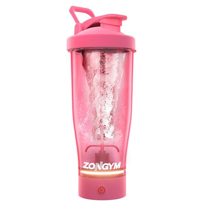 Electric Protein Shaker Bottle, 24 oz USB Rechargeable Blender Bottles, Shaker Bottles ZonGymUS supplements