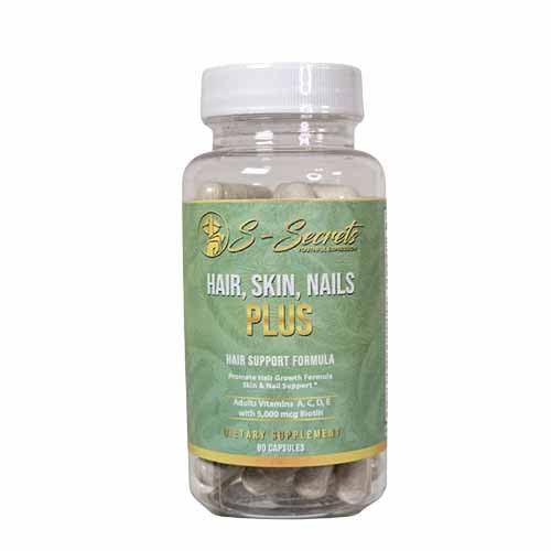 S-Secrets Hair, Skin & Nails Vitamin – Non-GMO Multivitamin for Hair, Skin & Nails | Biotin 5,000 mcg per Serving | 30-Day Supply (60 Capsule) S-SecretsAu supplements