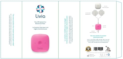 Livia Menstrual Pain Relief Device, Pink - The Off Switch for Period Pain - Portable Unit LiviaAu supplements