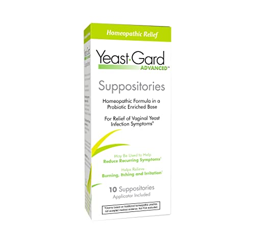 YeastGard Advanced Homeopathic Yeast Infection Vaginal Suppositories - 10 count Box Yeast-GardAu supplements