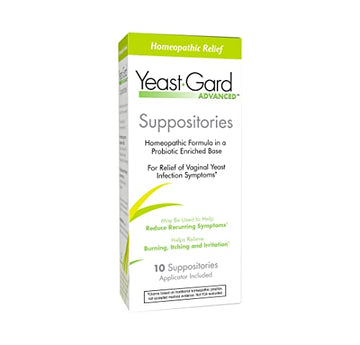 YeastGard Advanced Homeopathic Yeast Infection Vaginal Suppositories - 10 count Box Yeast-GardAu supplements