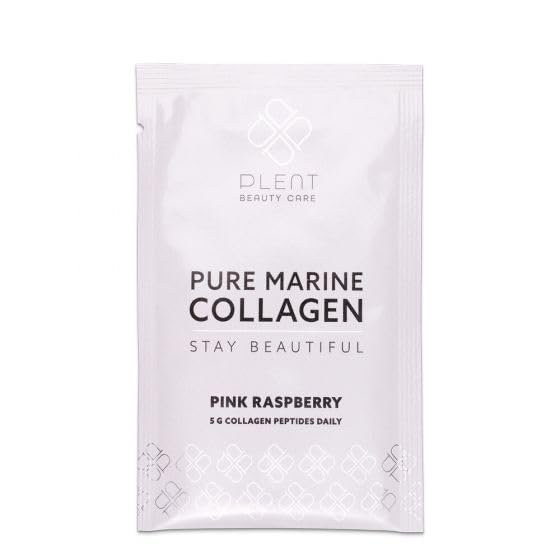 Plent Pure Marine Collagen Pink Raspberry - Stay Beautiful - 5G Collagen Peptides Daily - 30 Sachets PlentUS supplements