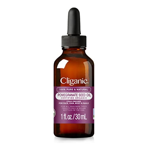 Cliganic Organic Pomegranate Seed Oil, 100% Pure - For Face, Skin | Natural Cold Pressed Unrefined CliganicAu supplements
