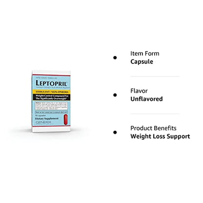 GENERIX LABORATORIES Leptopril- Dietary Supplement and Acute Metabolic Regulator Basic ResearchUS supplements