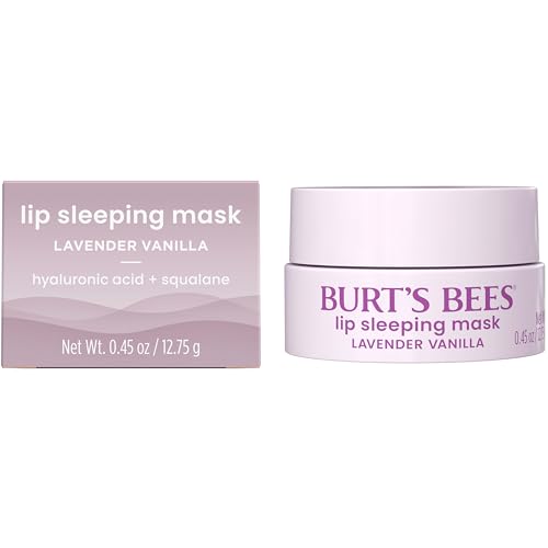 Burt’s Bees Lavender Vanilla Lip Sleeping Mask, With Hyaluronic Acid and Squalane Moisturizer To Instantly Hydrate Lips, Overnight Mask and Treatment, 0.45 oz. Burt's BeesAu supplements
