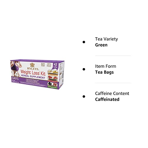 Hyleys 14 Day Weight Loss Tea - 42 Tea Bags (1 Pack), Detox Tea for Cleanse HYLEYSUS supplements