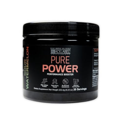 BLACKLABEL Supplements - Pure Power - Pre-Workout Dietary Supplement - Performance BLACKLABEL SupplementsUS supplements